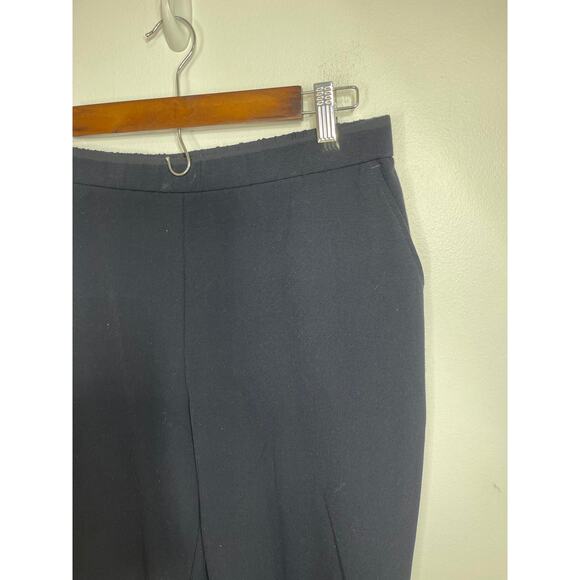 Kim Rogers dress pants women's petite 14 14p blue navy flat front pull on elasti - Picture 3 of 15
